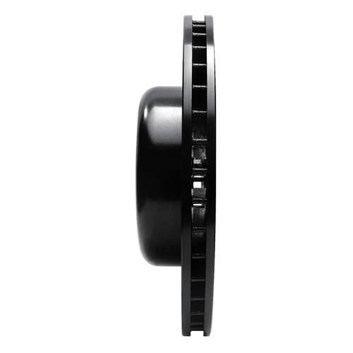 R1 04-10 BMW 650I Convertible Front Right Drilled & Slotted Black Brake Rotor