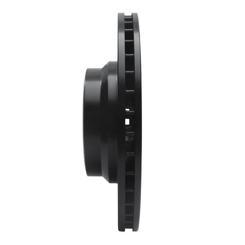 R1 02-08 BMW 760LI Front Right Drilled & Slotted Black Brake Rotor