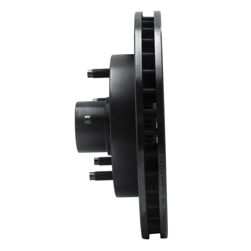 R1 94-99 Dodge Ram 1500 Pickup Front Left Drilled & Slotted Black Brake Rotor