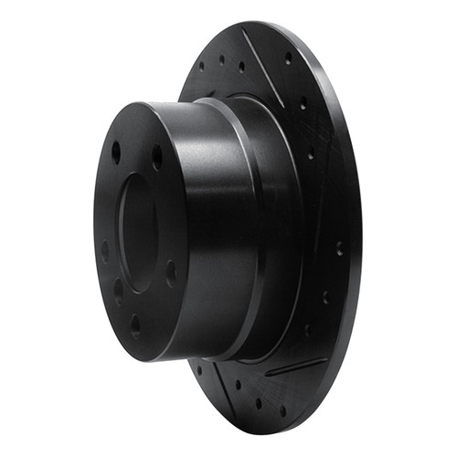 R1 96-02 BMW Z3 Rear Right Drilled & Slotted Black Brake Rotor