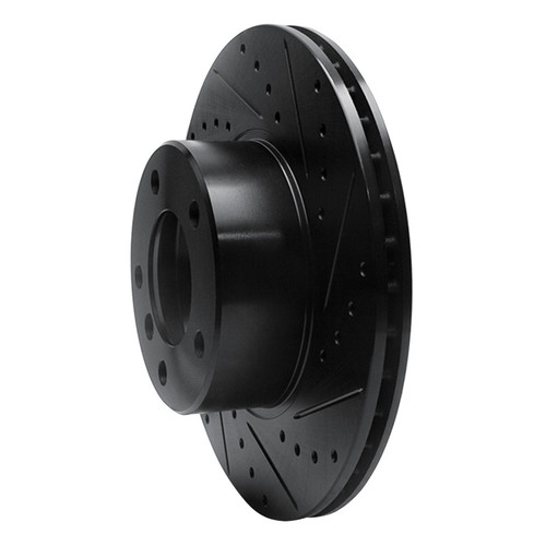 R1 96-03 BMW 525I (USA/Canada) Front Right Drilled & Slotted Black Brake Rotor
