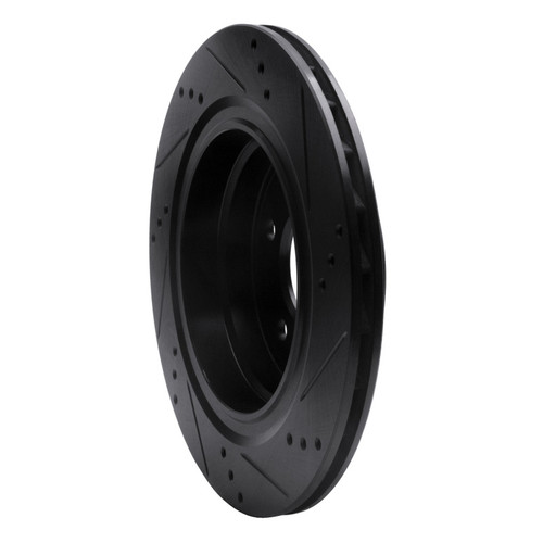 R1 95-02 BMW Z3 Right Rear Drilled & Slotted Black Brake Rotor