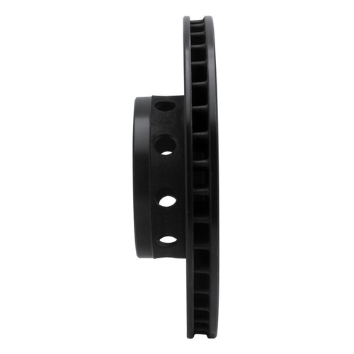 R1 91-93 BMW M5 Front Left Drilled & Slotted Black Brake Rotor