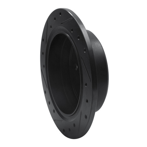 R1 84-91 BMW 325I (USA/Canada) Rear Right Drilled & Slotted Black Brake Rotor