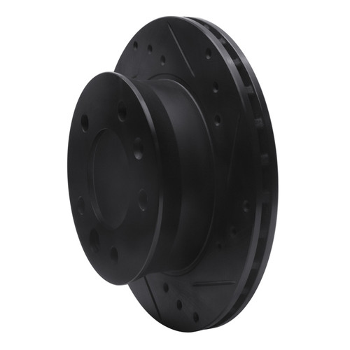 R1 02-06 Dodge Sprinter 2500 Front Right Drilled & Slotted Black Brake Rotor ECB-40041R