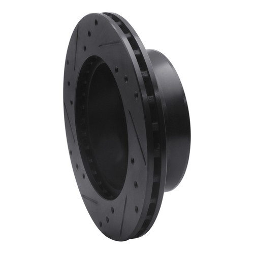 R1 02-06 Dodge Sprinter 2500 Front Right Drilled & Slotted Black Brake Rotor ECB-40041R