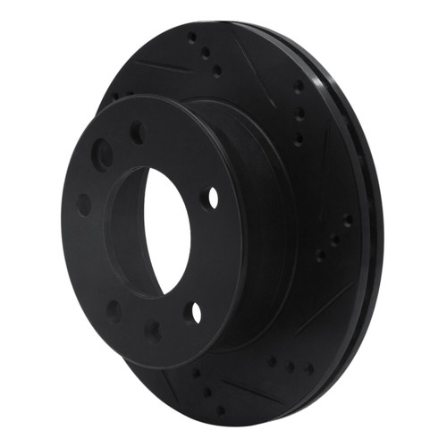 R1 02-06 Dodge Sprinter 3500 Front Left Drilled & Slotted Black Brake Rotor ECB-40041L