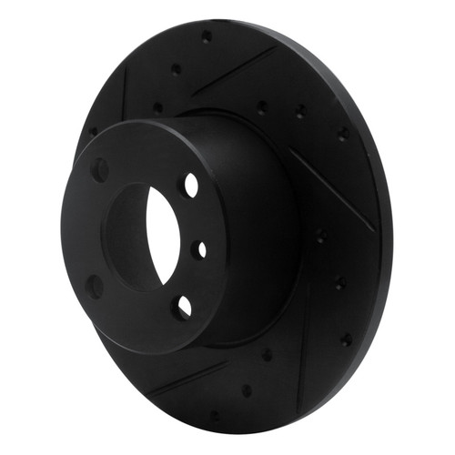 R1 77-83 BMW 320I (USA/Canada) Front Left Drilled & Slotted Black Brake Rotor