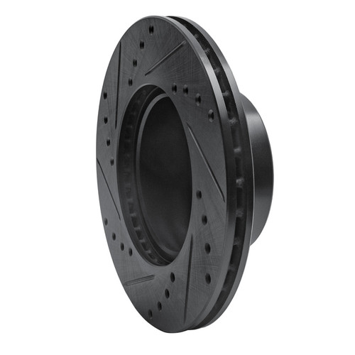 R1 76-77 BMW 320I (USA/Canada) Front Right Drilled & Slotted Black Brake Rotor