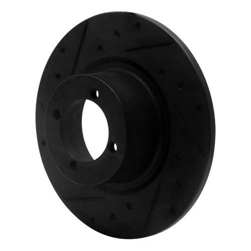 R1 67-76 BMW 1600 Front Left Drilled & Slotted Black Brake Rotor