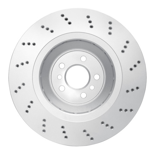 R1 2020-2025 BMW X3 Left Rear GeoSPEC Coated Rotor - Drilled