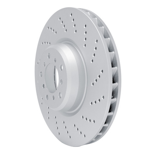 R1 2006-2010 BMW M5 Right Front GeoSPEC Coated Rotor - Drilled