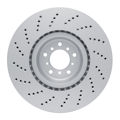 R1 2006-2010 BMW M5 Right Front GeoSPEC Coated Rotor - Drilled