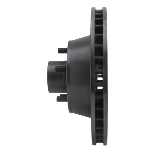 R1 71-81 Chrysler New Yorker Front Right Drilled & Slotted Black Brake Rotor