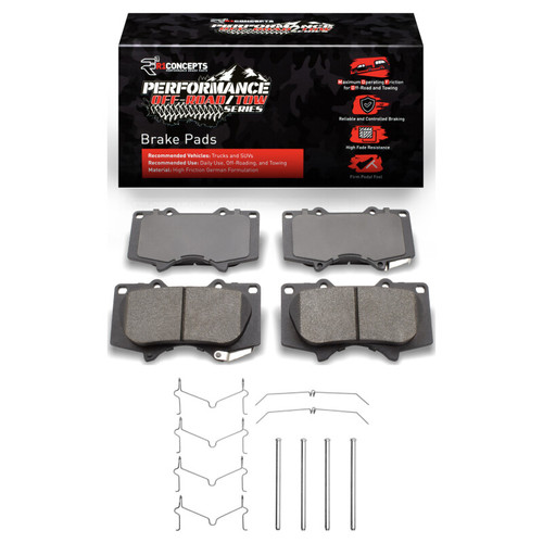 R1 10-24 Lexus GX460 Front Performance Off-Road/Tow Brake Brake Pads & Hardware Kit