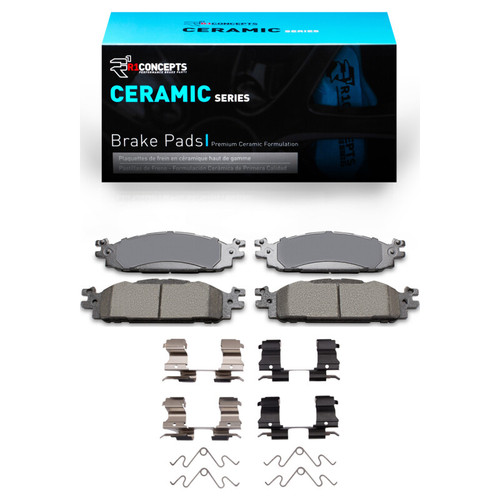 R1 09-19 Ford Explorer Front Ceramic Brake Pads & Hardware Kit
