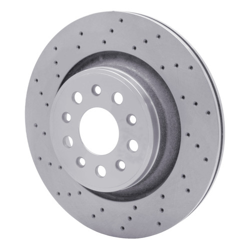 R1 2017-2024 Maserati LeVante Rear Brake Rotor - Drilled