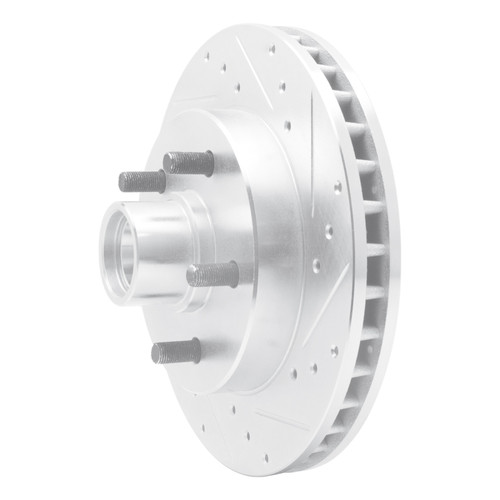 R1 1988-1994 Chevrolet C1500 Front Right Drilled & Slotted Silver Brake Rotor