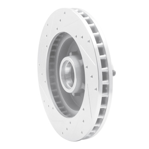 R1 1988-1994 Chevrolet C1500 Front Right Drilled & Slotted Silver Brake Rotor