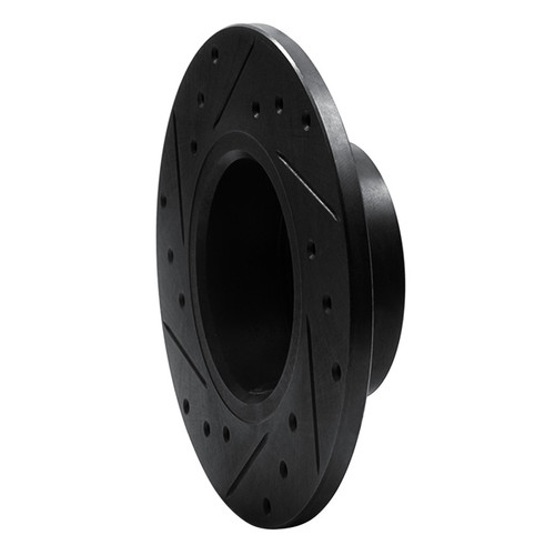 R1 67-74 Opel Manta Front Right Drilled & Slotted Black Brake Rotor