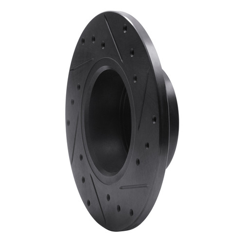 R1 67-74 Opel Manta Front Left Drilled & Slotted Black Brake Rotor