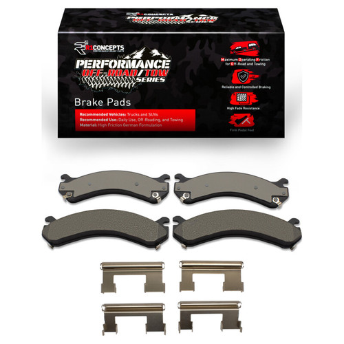 R1 2001-2010 Chevrolet Silverado 3500 Rear Performance Off-Road/Tow Brake Pads & Hardware Kit