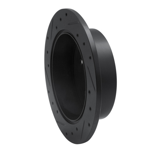 R1 07-10 Hyundai Elantra Rear Right Drilled & Slotted Black Brake Rotor