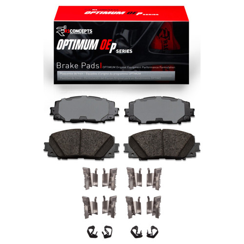 R1 16-22 Toyota Prius Prime Front Optimum OE Brake Pads & Hardware Kit