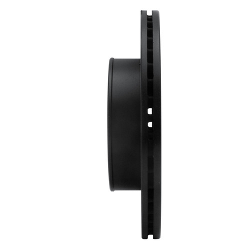 R1 00-02 Hyundai Accent Front Left Drilled & Slotted Black Brake Rotor