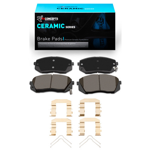 R1 10-17 Hyundai TUCSON Front Ceramic Brake Pads & Hardware Kit