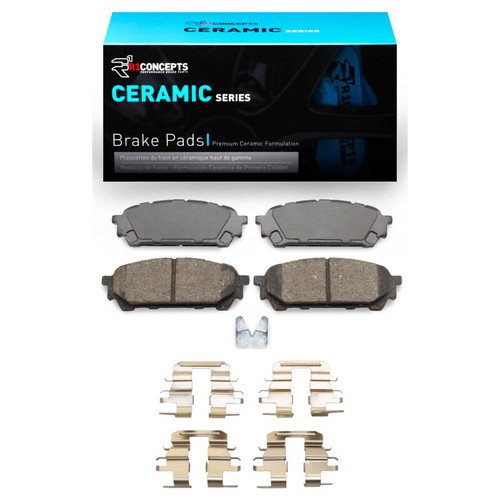R1 03-08 Saab 9-2X Rear Ceramic Brake Pads & Hardware Kit