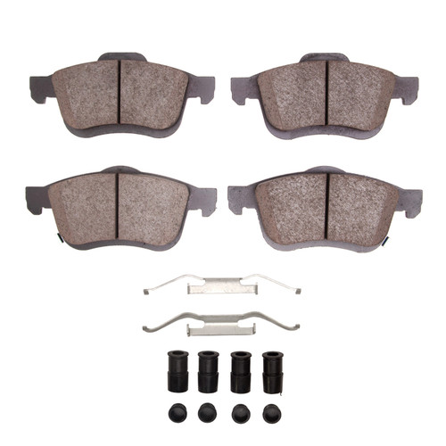 R1 14-19 Fiat 500L Front Euro Ceramic Pads & Hardware Kit