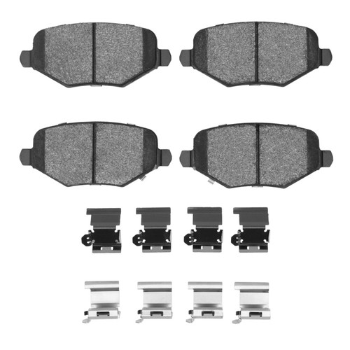 R1 12-16 Chrysler Town & Country Rear Euro Ceramic Pads & Hardware Kit