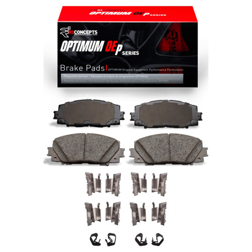 R1 06-18 Toyota Yaris (USA/Canada) Front Optimum OE Pads & Hardware Kit