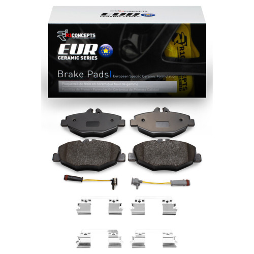 R1 03-09 Mercedes-Benz E200 (Latin America) Front Euro Ceramic Pads & Hardware Kit