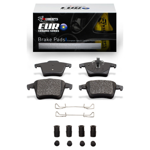 R1 03-14 Volvo XC90 Rear Euro Ceramic Pads & Hardware Kit