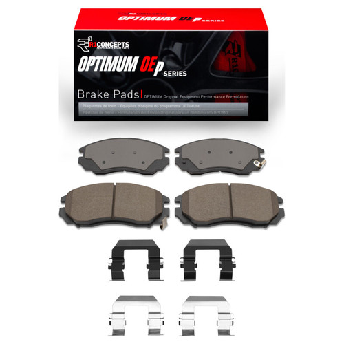 R1 04-08 Hyundai Tiburon Front Optimum OE Pads & Hardware Kit