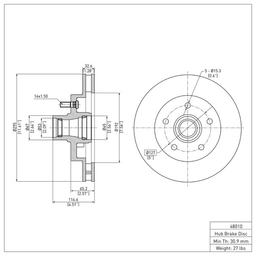 R1 1988-1994 Chevrolet C1500 Front Brake Rotor