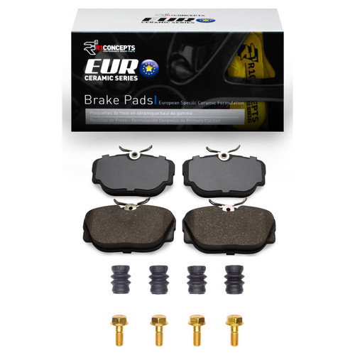 R1 94-04 Land Rover Range Rover Rear Euro Ceramic Pads & Hardware Kit
