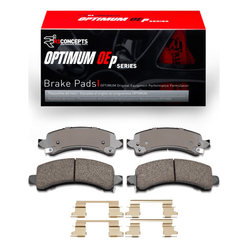 R1 03-17 Chevrolet Express 3500 Rear Optimum OE Pads & Hardware Kit