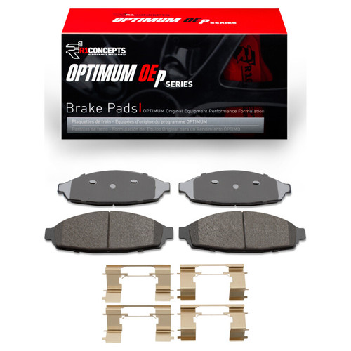 R1 03-11 Ford Crown Victoria Front Optimum OE Pads & Hardware Kit 2551-0931-01