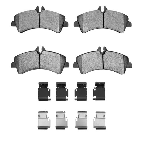 R1 06-18 Dodge Sprinter 3500 Rear Semi Met Pads & Hardware Kit