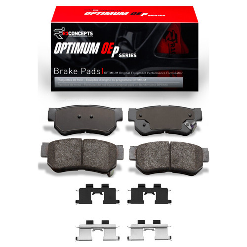 R1 99-10 Hyundai Tucson Rear Optimum OE Pads & Hardware Kit