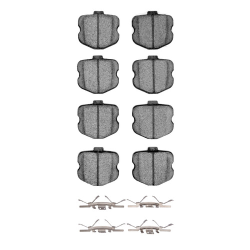 R1 06-13 Chevrolet Corvette Rear Semi Met Pads & Hardware Kit