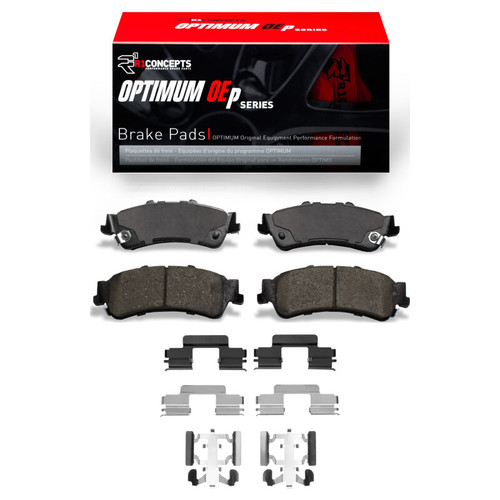 R1 03-07 Chevrolet Silverado 1500 Classic Rear Optimum OE Pads & Hardware Kit