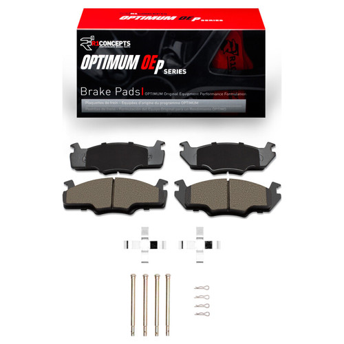 R1 80-84 Volkswagen Rabbit Front Optimum OE Pads & Hardware Kit