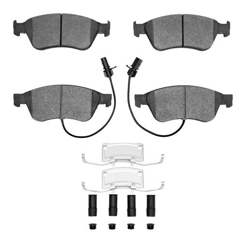 R1 04-11 Audi A8 Front Semi Met Pads & Hardware Kit