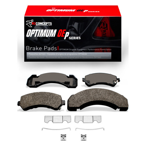 R1 73-00 Chevrolet C3500 Front/Rear Optimum OE Pads & Hardware Kit