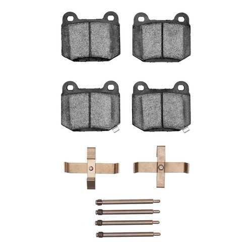 R1 03-06 Mitsubishi Lancer Rear Semi Met Pads & Hardware Kit