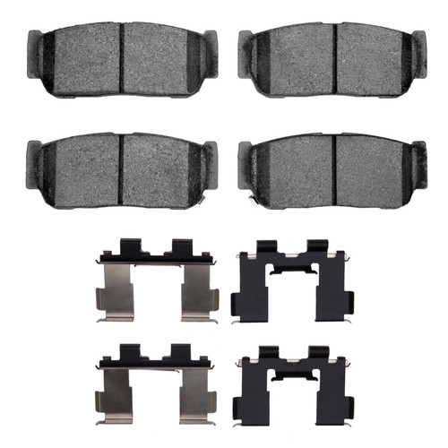 R1 03-09 Kia Sorento Rear Semi Met Pads & Hardware Kit